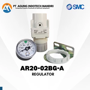 SMC AR20-02BG-A Drat 1/4” REGULATOR PNEUMATIC 